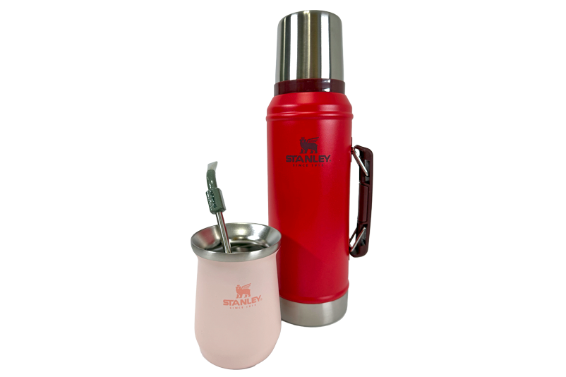 Combo Stanley para los amantes del mate en casa o en la oficina | BTL Lava 946ml o 1.4L + Bombilla de precisión para Mate + Mate Mug 236ml