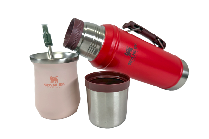 Combo Stanley para los amantes del mate en casa o en la oficina | BTL Lava 946ml o 1.4L + Bombilla de precisión para Mate + Mate Mug 236ml