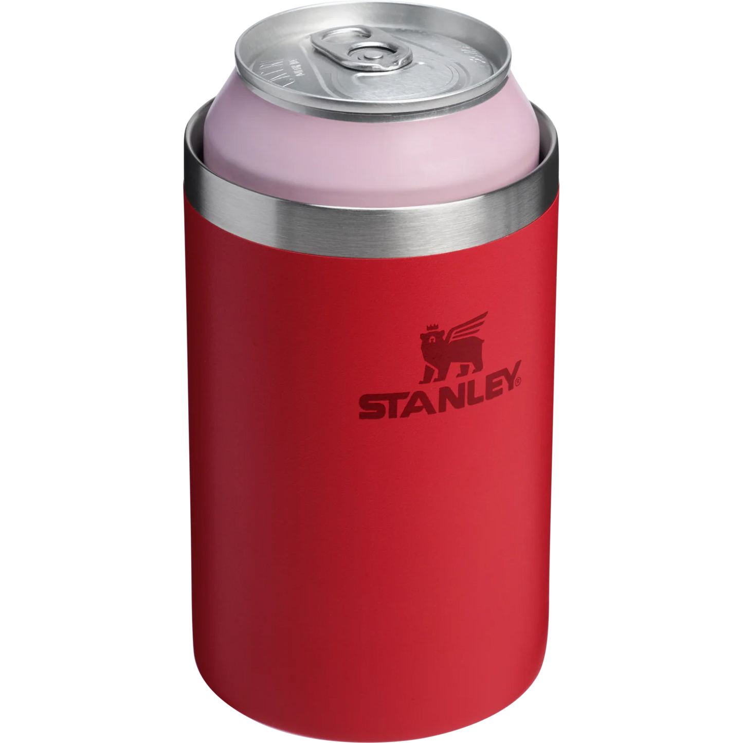 Vaso Enfriador para Latas Stanley 2 en 1 con Popote Tritan™ | Everyday Can Cooler Cup 10oz | Rojo Chili
